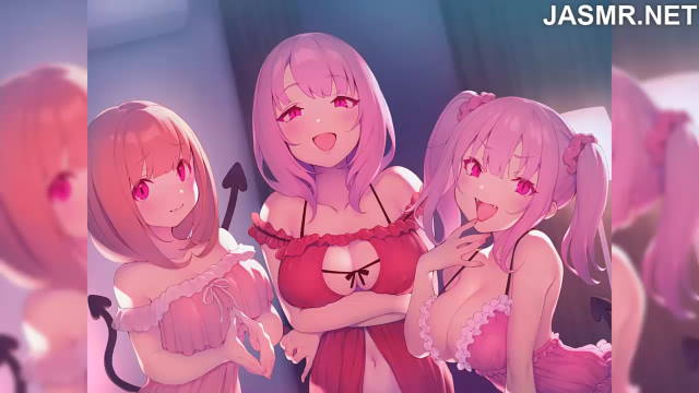 Japanese ASMR R18-RJ278956-Succubus-Harem-Girls